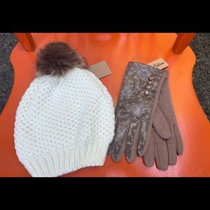 NWT hat and gloves set